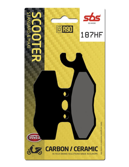 Plaquettes de frein Céramiques SBS - 187HF