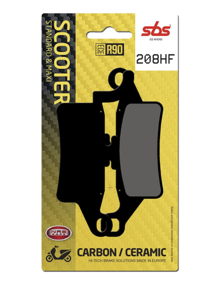 Plaquettes de frein Céramiques SBS - 208HF