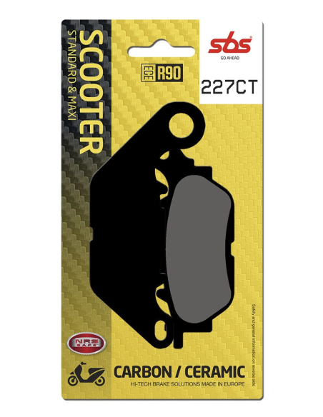 Plaquettes de frein Carbone - Céramique SBS - 227CT