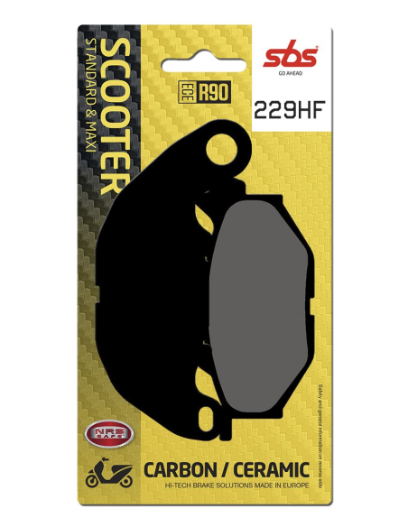 Plaquettes de frein Céramiques SBS - 229HF