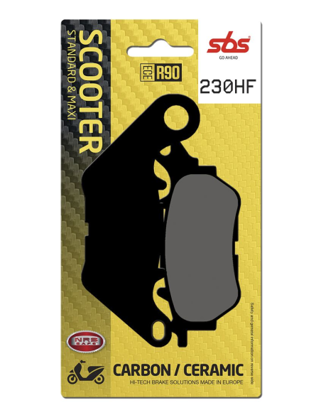 Plaquettes de frein Céramiques SBS - 230HF