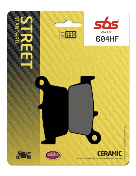 Plaquettes de frein Céramiques SBS - 604HF