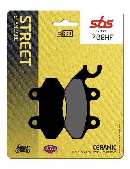 Plaquettes de frein Céramiques SBS - 708HF