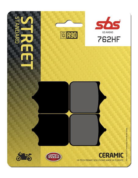 Plaquettes de frein Céramiques SBS - 762HF