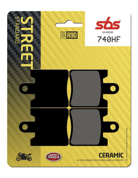 Plaquettes de frein Céramiques SBS - 740HF