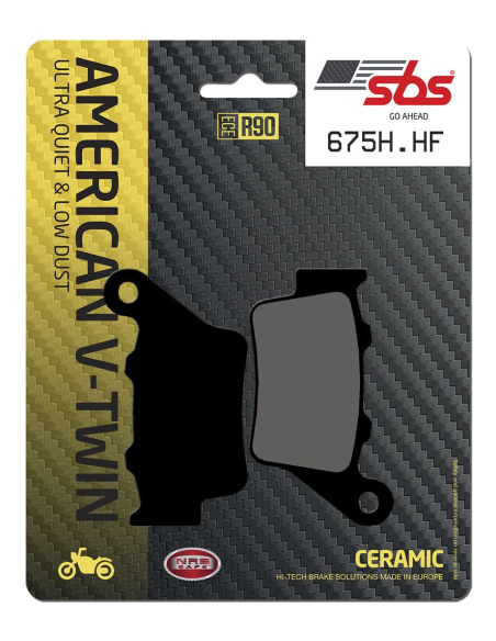 Plaquettes de frein Céramiques SBS - 675H.HF