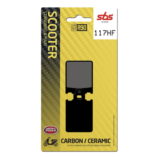 Plaquettes de frein Céramiques SBS - 117HF