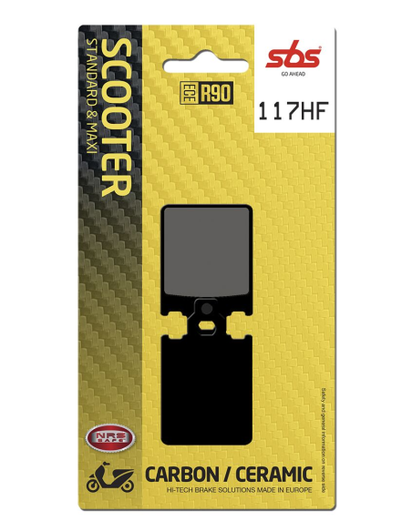Plaquettes de frein Céramiques SBS - 117HF