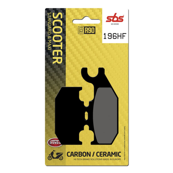 Plaquettes de frein Céramiques SBS - 196HF