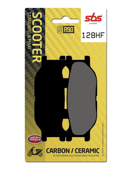 Plaquettes de frein Céramiques SBS - 128HF