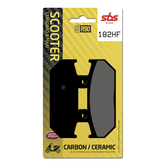 Plaquettes de frein Céramiques SBS - 182HF