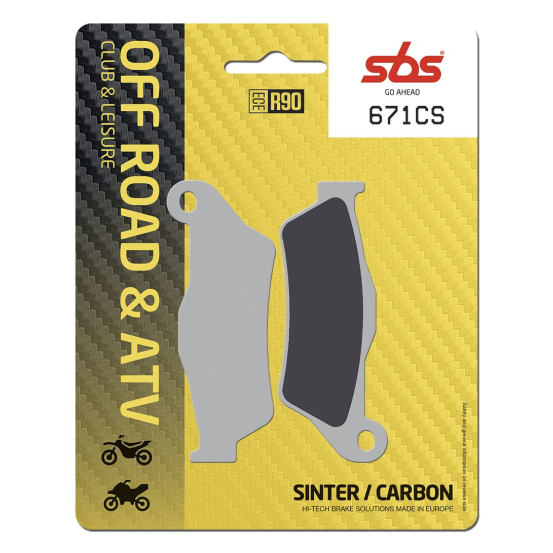 Plaquettes de frein Sinter-Carbone SBS - 671CS