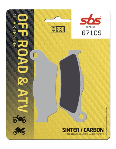 Plaquettes de frein Sinter-Carbone SBS - 671CS