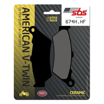 Plaquettes de frein Céramiques SBS - 674H.HF