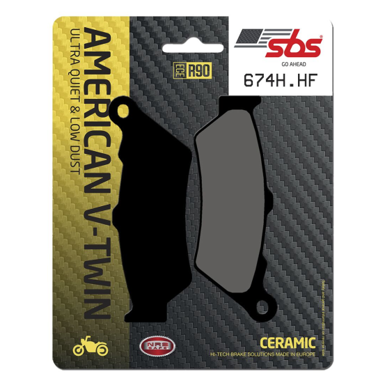 Plaquettes de frein Céramiques SBS - 674H.HF