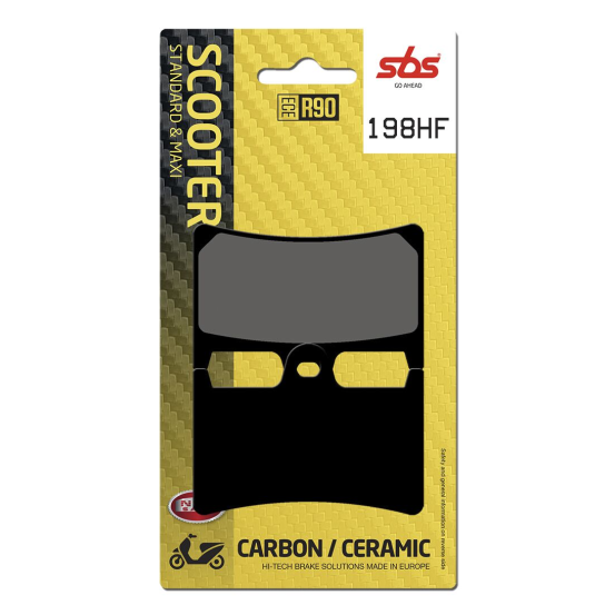 Plaquettes de frein Céramiques SBS - 198HF