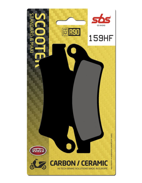 Plaquettes de frein Céramiques SBS - 159HF