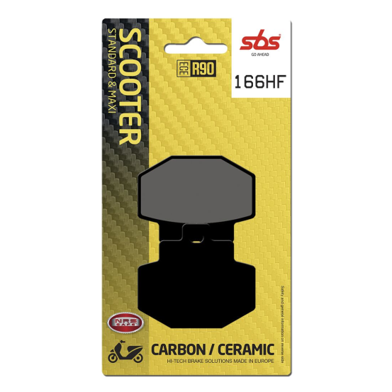Plaquettes de frein Céramiques SBS - 166HF