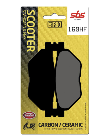 Plaquettes de frein Céramiques SBS - 169HF
