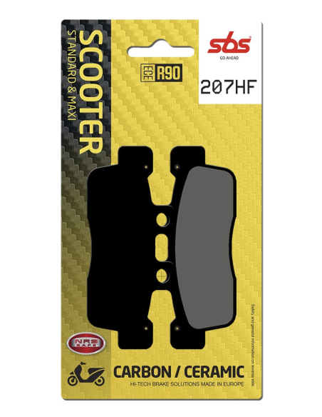 Plaquettes de frein Céramiques SBS - 207HF