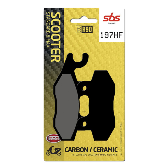 Plaquettes de frein Céramiques SBS - 197HF