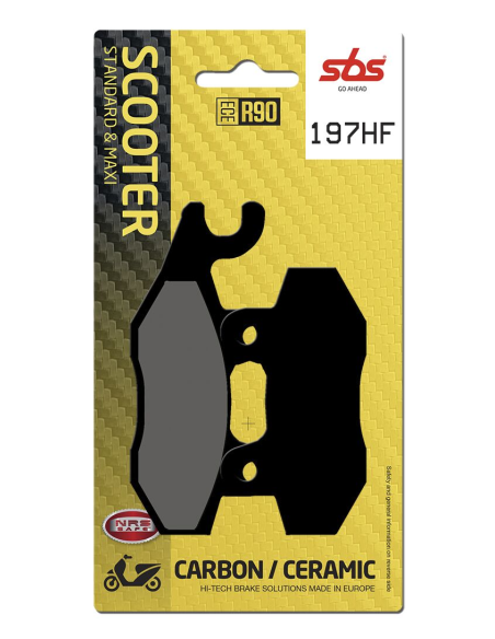 Plaquettes de frein Céramiques SBS - 197HF