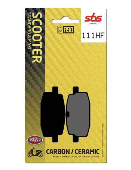 Plaquettes de frein Céramiques SBS - 111HF