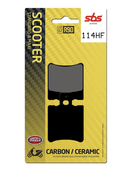Plaquettes de frein Céramiques SBS - 114HF