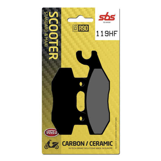 Plaquettes de frein Céramiques SBS - 119HF
