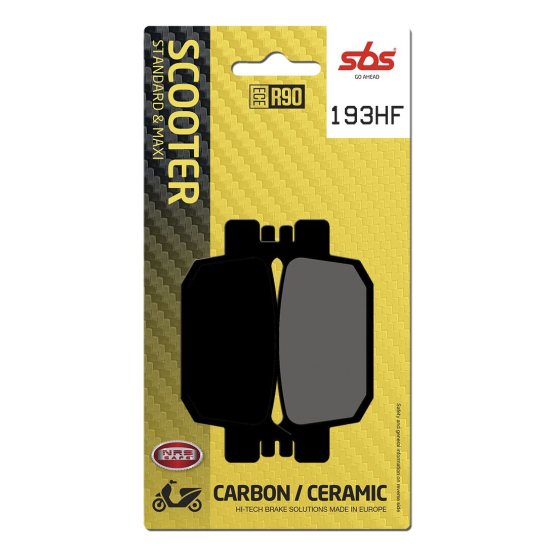 Plaquettes de frein Céramiques SBS - 193HF