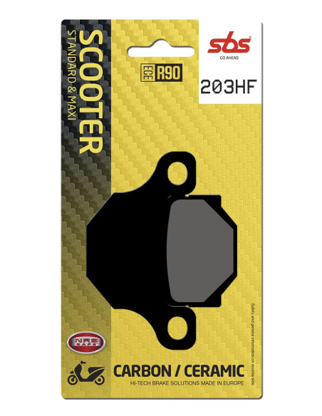 Plaquettes de frein Céramiques SBS - 203HF