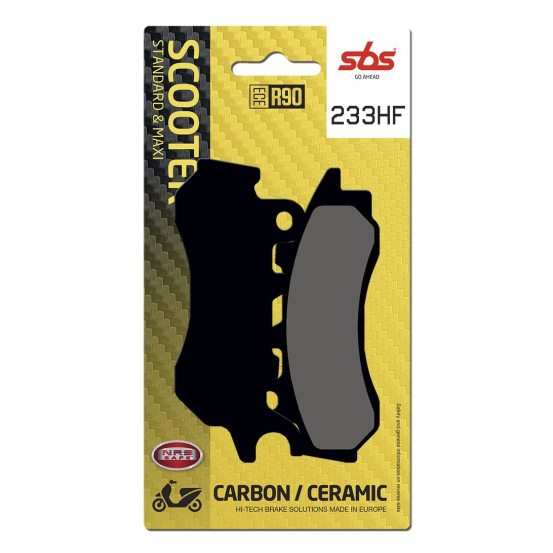 Plaquettes de frein Céramiques SBS - 233HF