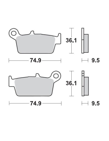 Plaquettes de frein MOTO MASTER métal fritté 091811 SinterPro Racing
