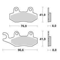 Plaquettes de frein MOTO MASTER métal fritté 091911 SinterPro Racing