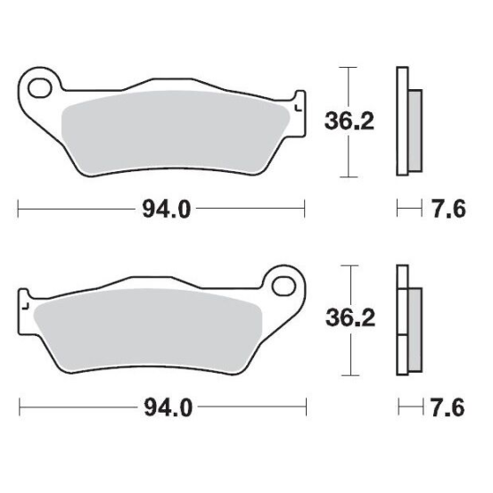 Plaquettes de frein MOTO MASTER métal fritté 093012 Racing GP