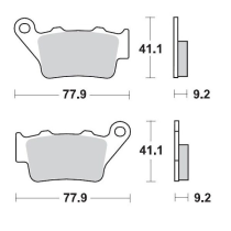 Plaquettes de frein MOTO MASTER métal fritté 093211 SinterPro Racing