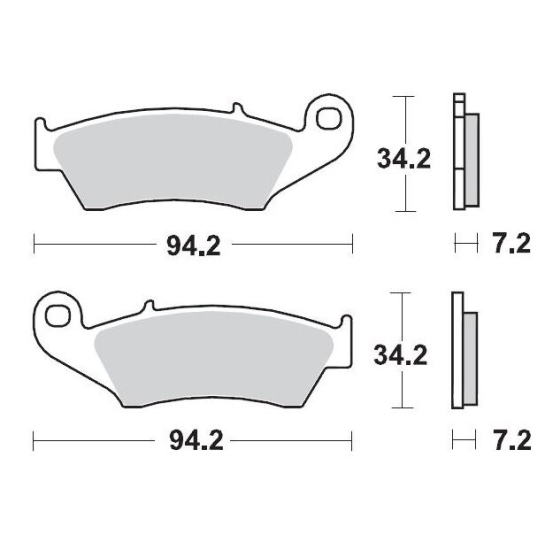 Plaquettes de frein MOTO MASTER métal fritté 093411 SinterPro Racing