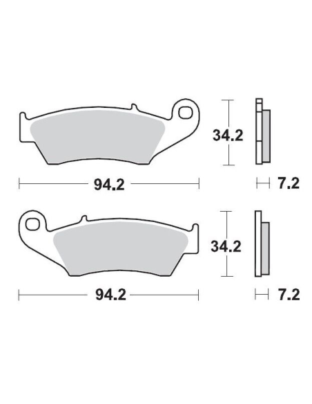 Plaquettes de frein MOTO MASTER métal fritté 093411 SinterPro Racing