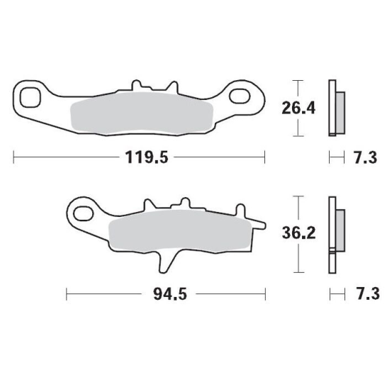 Plaquettes de frein MOTO MASTER métal fritté 093911 SinterPro Racing