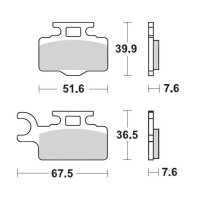 Plaquettes de frein MOTO MASTER métal fritté 094111 SinterPro Racing