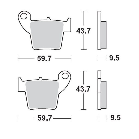 Plaquettes de frein MOTO MASTER métal fritté 094311 SinterPro Racing