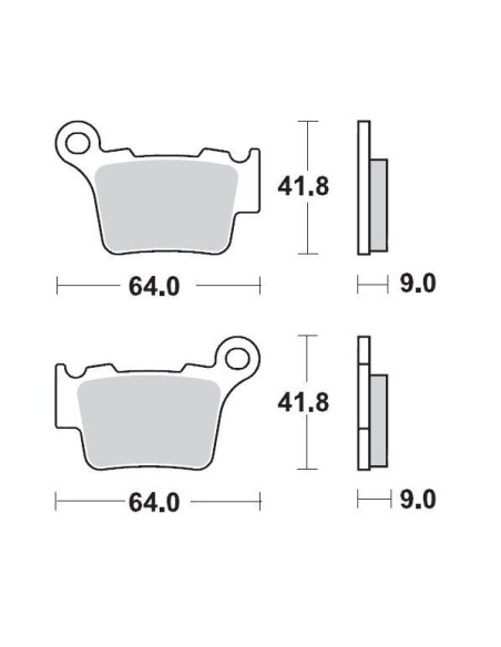Plaquettes de frein MOTO MASTER métal fritté 094411 SinterPro Racing