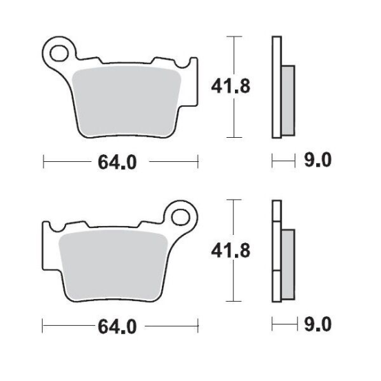 Plaquettes de frein MOTO MASTER métal fritté 094412 Racing GP
