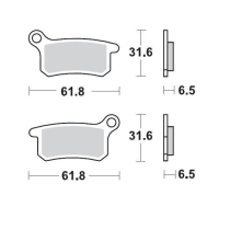 Plaquettes de frein MOTO MASTER métal fritté 094611 SinterPro Racing