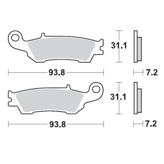Plaquettes de frein MOTO MASTER métal fritté 094912 Racing GP