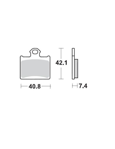 Plaquettes de frein MOTO MASTER métal fritté 096712 Racing GP