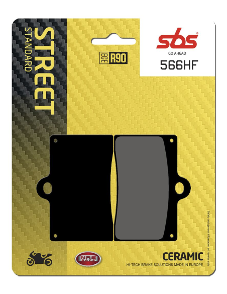 Plaquettes de frein Céramiques SBS - 566HF