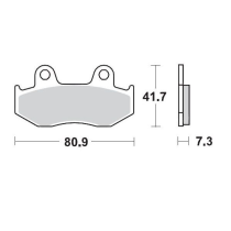 Plaquettes de frein MOTO MASTER métal fritté 090411 SinterPro Racing