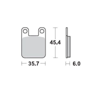 Plaquettes de frein MOTO MASTER métal fritté 090511 SinterPro Racing