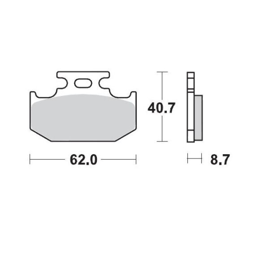 Plaquettes de frein MOTO MASTER métal fritté 092211 SinterPro Racing